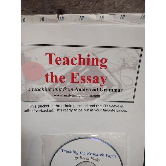 Teaching the Essay / Research Paper Teaching Units & CDs by Robin Finley - Picture 3 of 5
